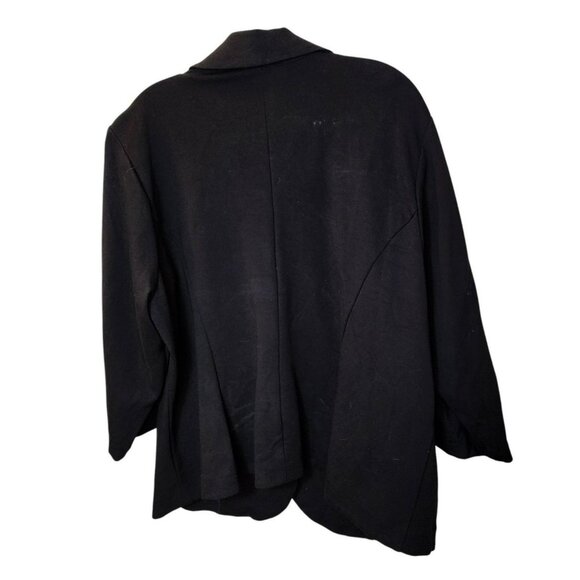 Torrid Ponte Blazer 3X | Black Stretch Boyfriend 1-Button 3/4 Sleeve - Picture 9 of 11